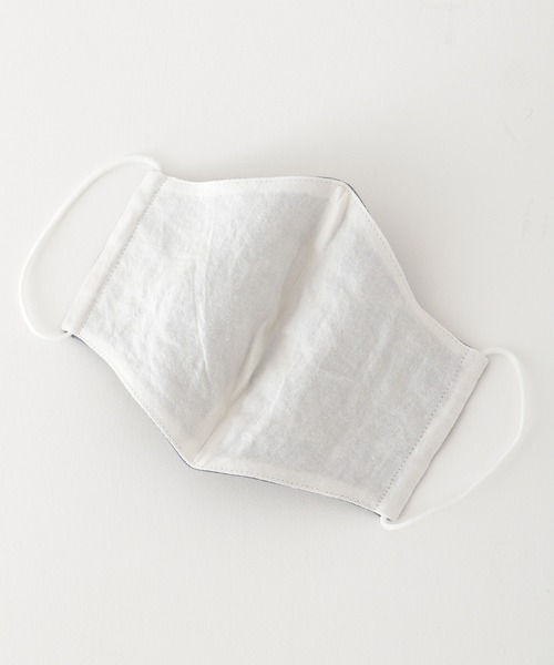 LEPSIM（レプシィム）の「リネンリバーシブルマスク　893573（マスク・レディース・ネイビー/ライトピンク・ONE SIZE）」の6枚目の写真