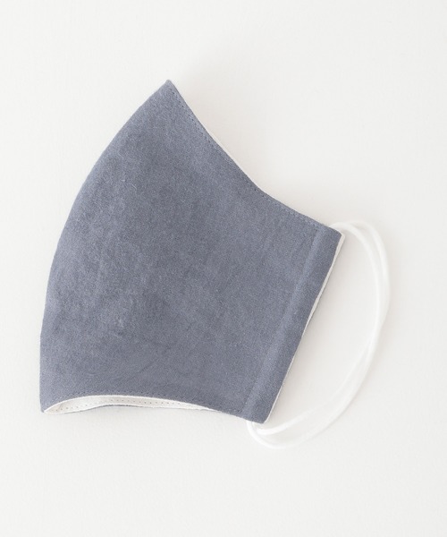 LEPSIM（レプシィム）の「リネンリバーシブルマスク　893573（マスク・レディース・ネイビー/ライトピンク・ONE SIZE）」の7枚目の写真