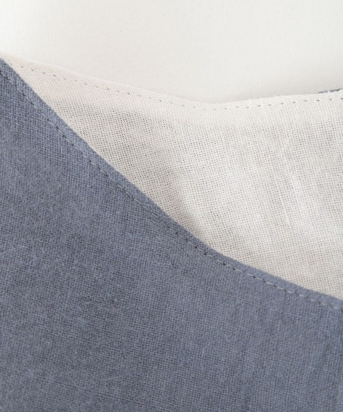 LEPSIM（レプシィム）の「リネンリバーシブルマスク　893573（マスク・レディース・ネイビー/ライトピンク・ONE SIZE）」の11枚目の写真