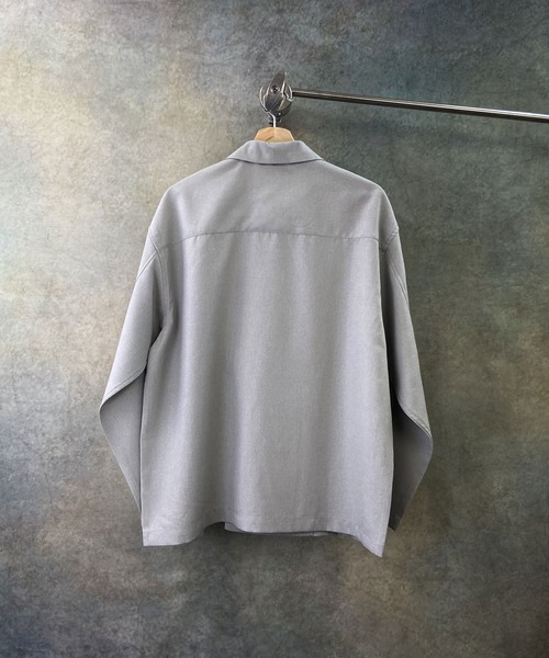 Beno（ビーノ）の「ポリトロ / W テーラード シャツ ジャケット × タック テーパードパンツ（セットアップ・メンズ・ブラック/ライトグレー/アッシュブラウン/ダークベージュ/ライトベージュ・L/M）」の15枚目の写真