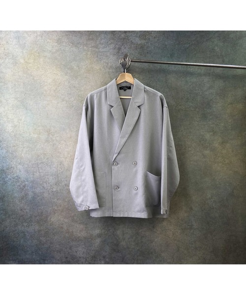 Beno（ビーノ）の「ポリトロ / W テーラード シャツ ジャケット × タック テーパードパンツ（セットアップ・メンズ・ブラック/ライトグレー/アッシュブラウン/ダークベージュ/ライトベージュ・L/M）」の16枚目の写真