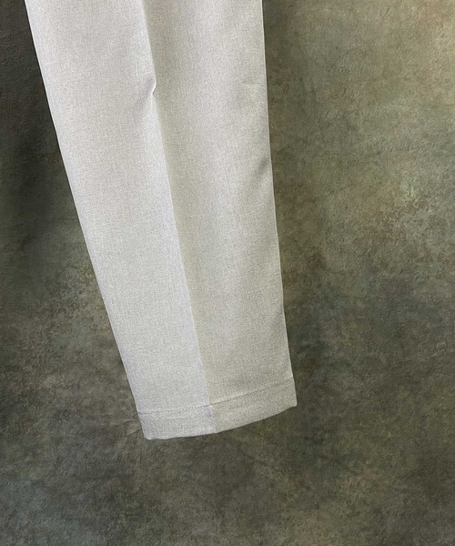 Beno（ビーノ）の「ポリトロ / W テーラード シャツ ジャケット × タック テーパードパンツ（セットアップ・メンズ・ブラック/ライトグレー/アッシュブラウン/ダークベージュ/ライトベージュ・L/M）」の8枚目の写真