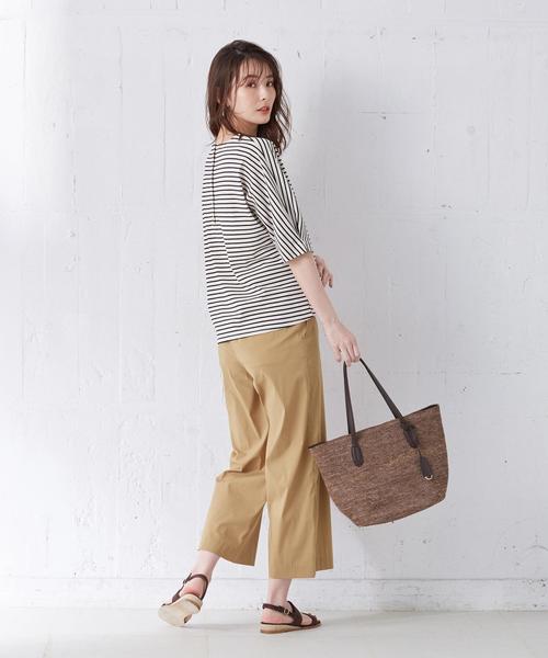 J.PRESS(ジェイプレス)の「【洗える】コットンナイロンシルキーローン ワイドパンツ(その他パンツ・レディース・ブラック系/黄土色系/カーキ系/グレー系・11/9/7)」の16枚目の写真