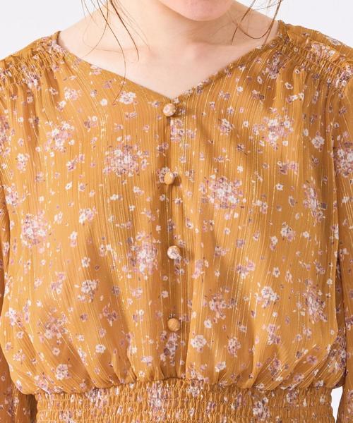 Feroux(フェルゥ)の「【洗える】Twinkleブーケプリント ブラウス(シャツ/ブラウス・レディース・イエロー系3/ピンク系3・2)」の14枚目の写真
