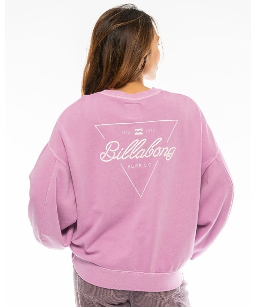 BILLABONG（ビラボン）の「BILLABONG レディース SWEAT CREW スウェットトレーナー【2020年秋冬モデル】/ビラボン スウェット トレーナー バックプリント ドロップショルダー  ビッグスリーブ（スウェット・レディース・ブラック/ベージュ/ピンク/オフホワイト・MEDIUM/LARGE）」の12枚目の写真