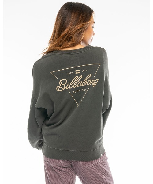 BILLABONG（ビラボン）の「BILLABONG レディース SWEAT CREW スウェットトレーナー【2020年秋冬モデル】/ビラボン スウェット トレーナー バックプリント ドロップショルダー  ビッグスリーブ（スウェット・レディース・ブラック/ベージュ/ピンク/オフホワイト・MEDIUM/LARGE）」の8枚目の写真