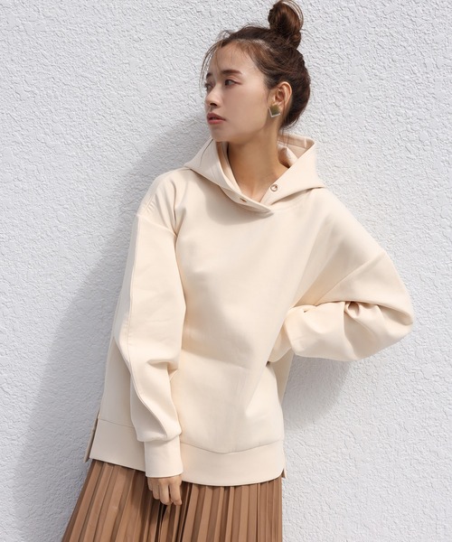 one after another NICE CLAUP（ワンアフターアナザーナイスクラップ）の「フェイクレザープリーツスカート（スカート・レディース・アイボリー/ブラウン/モカ・FREE）」の17枚目の写真