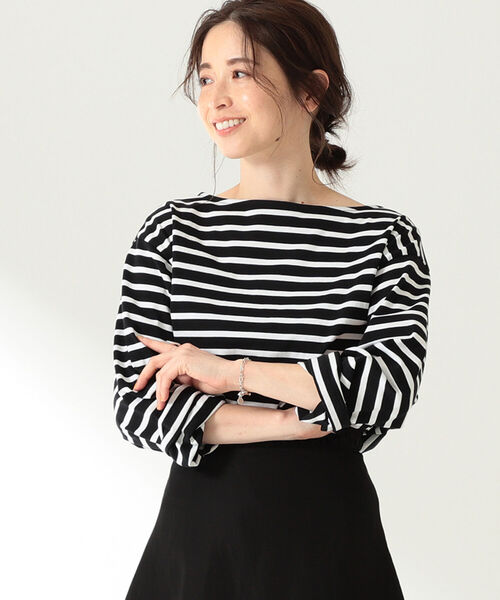 Demi Luxe Demi Luxe ビームス のファッション ボーダー ボートネックプルオーバー Tシャツ カットソー トップス Beams デミルクス セール Beams Demi Luxe