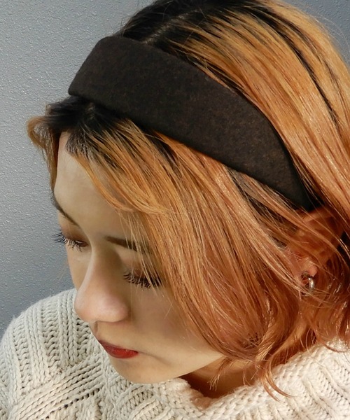 minia(ミニア)の「ワイドカチューシャ ◆(カチューシャ・レディース・ブラック/ベージュ/ネイビー/ブラウン/グレー・FREE)」の4枚目の写真