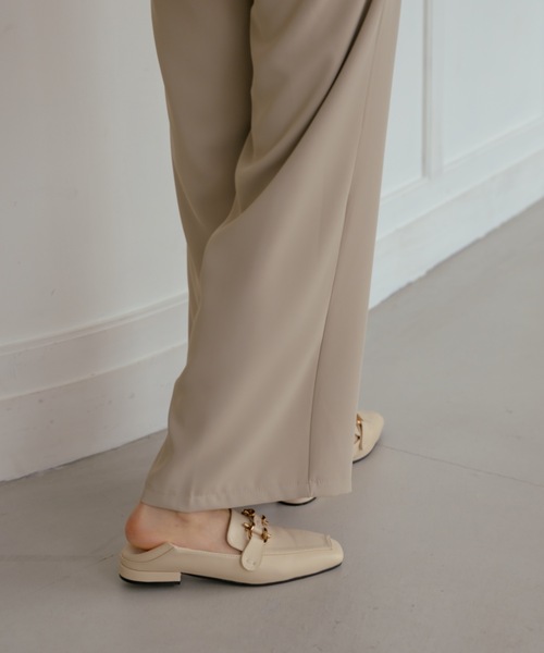 NEUNA(ヌナ)の「【ふかふかソールで歩きやすい!】2WAYレザービットローファー/フラットシューズ(ローファー・レディース・ブラック/アイボリー/ライトベージュ・SMALL/MEDIUM/LARGE)」の18枚目の写真