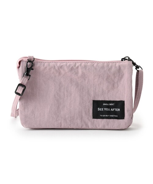 SHOO・LA・RUE(シューラルー)の「◆5ポケットミニショルダー(ショルダーバッグ・レディース・ライトベージュ/ベビーピンク/チャコールグレー/ダークグリーン/ブラック・00)」の6枚目の写真