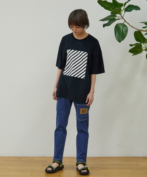 FRAPBOIS（フラボア）の「ムーブデニム（デニムパンツ・レディース・ネイビー/ブルー・マルチサイズ）」の12枚目の写真