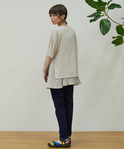 FRAPBOIS（フラボア）の「ムーブデニム（デニムパンツ・レディース・ネイビー/ブルー・マルチサイズ）」の6枚目の写真