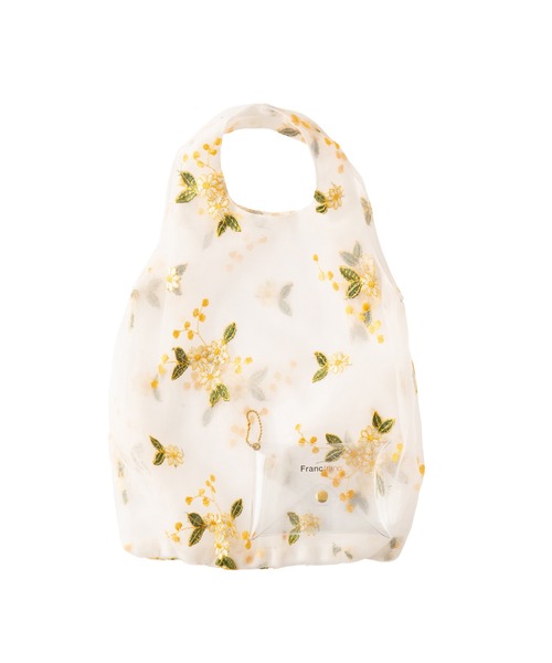 Francfranc（フランフラン）の「チュールバッグ フラワー イエロー×ホワイト（ハンドバッグ・レディース・マルチ・FREE）」の5枚目の写真