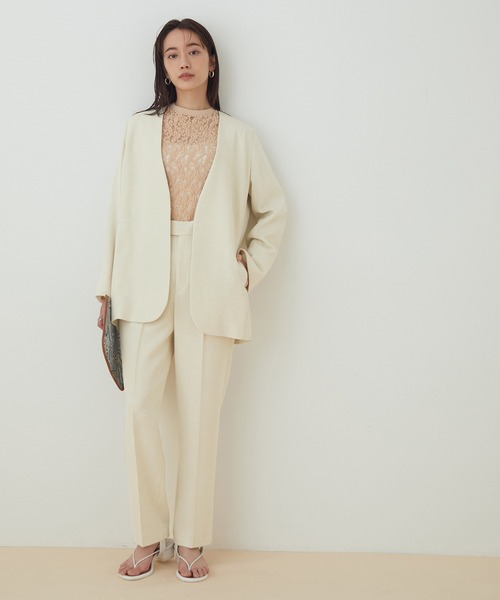 アダムエロペ　リネンライク〈洗える〉【セットアップ対応】ブラウスとパンツ ADAM ET ROPÉ FEMME(アダム エ ロペ ファム) / ＜洗える