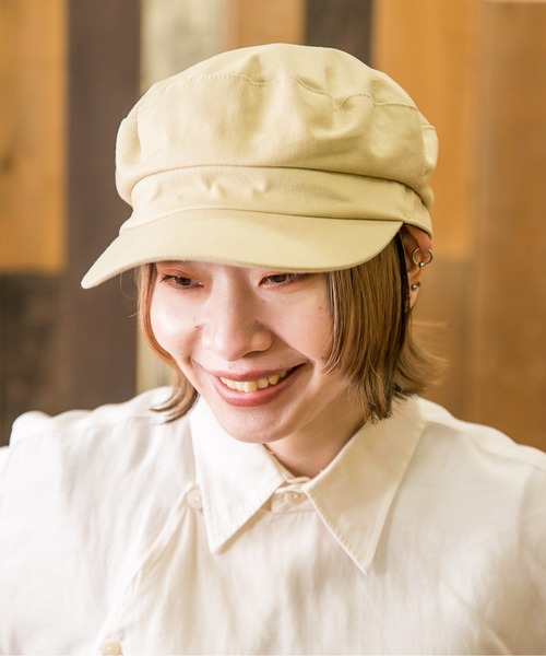 無（ム）の「コットンマリンキャスケット（キャスケット・レディース・ブラック/ベージュ・FREE）」の6枚目の写真