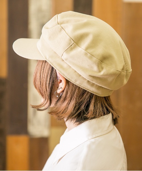 無（ム）の「コットンマリンキャスケット（キャスケット・レディース・ブラック/ベージュ・FREE）」の8枚目の写真