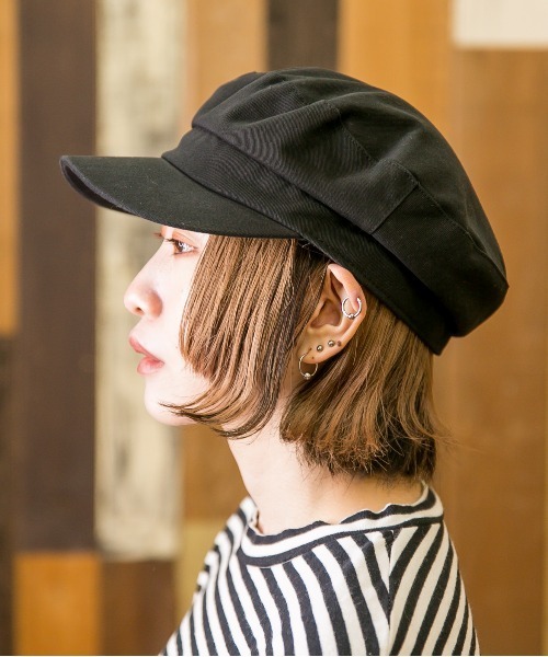 無（ム）の「コットンマリンキャスケット（キャスケット・レディース・ブラック/ベージュ・FREE）」の13枚目の写真