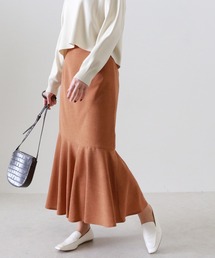 【日本製】リネンライクヘムラインスカート