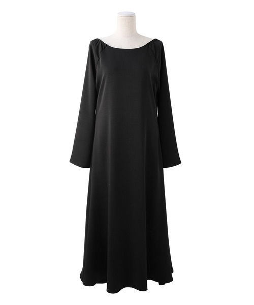 MIELI INVARIANT（ミエリインヴァリアント）の「Back Ribbon Satin Dress（ワンピース・レディース・ホワイト系その他/ブラック/ブラウン・FREE）」の18枚目の写真