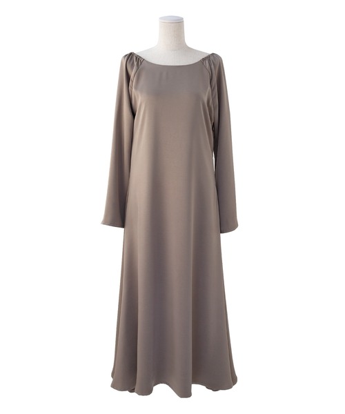 MIELI INVARIANT（ミエリインヴァリアント）の「Back Ribbon Satin Dress（ワンピース・レディース・ホワイト系その他/ブラック/ブラウン・FREE）」の17枚目の写真