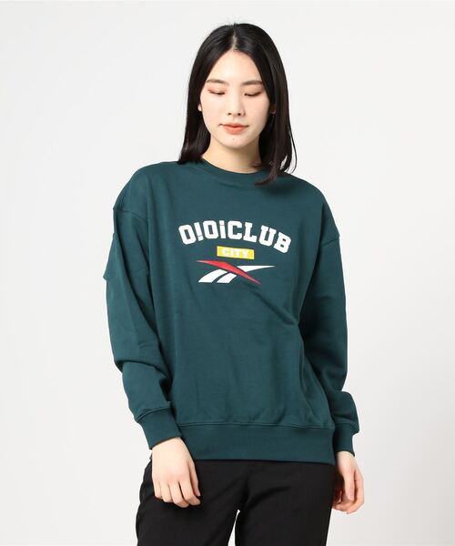 Reebok（リーボック）の「O!Oi クラブ クルーネック スウェットシャツ / O!Oi Club Crewneck Sweatshirt（スウェット・レディース・グリーン/イエローゴールド・LARGE/X-LARGE/SMALL/MEDIUM）」の8枚目の写真
