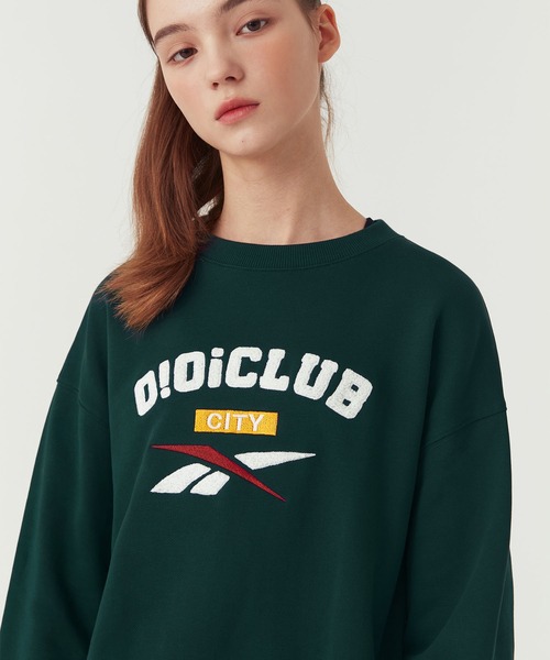 Reebok（リーボック）の「O!Oi クラブ クルーネック スウェットシャツ / O!Oi Club Crewneck Sweatshirt（スウェット・レディース・グリーン/イエローゴールド・LARGE/X-LARGE/SMALL/MEDIUM）」の5枚目の写真
