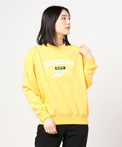 Reebok（リーボック）の「O!Oi クラブ クルーネック スウェットシャツ / O!Oi Club Crewneck Sweatshirt（スウェット・レディース・グリーン/イエローゴールド・LARGE/X-LARGE/SMALL/MEDIUM）」の9枚目の写真