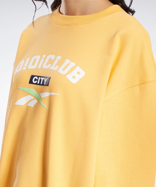 Reebok（リーボック）の「O!Oi クラブ クルーネック スウェットシャツ / O!Oi Club Crewneck Sweatshirt（スウェット・レディース・グリーン/イエローゴールド・LARGE/X-LARGE/SMALL/MEDIUM）」の7枚目の写真