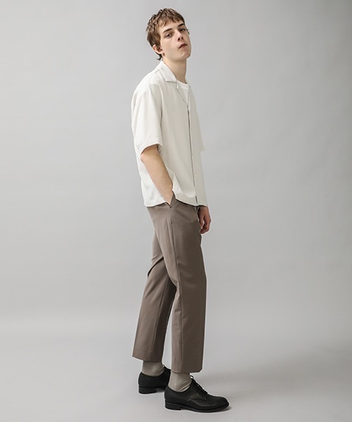 city（シティ）の「ジョーゼットオープンカラーシャツ/GEORGETTE OPEN COLLAR SHIRTS（シャツ/ブラウス・メンズ・ライトグレー/ブラック/ベージュ/ブルー・1/2/3）」の16枚目の写真