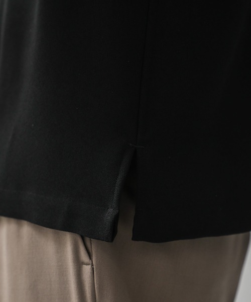 city（シティ）の「ジョーゼットオープンカラーシャツ/GEORGETTE OPEN COLLAR SHIRTS（シャツ/ブラウス・メンズ・ライトグレー/ブラック/ベージュ/ブルー・1/2/3）」の19枚目の写真