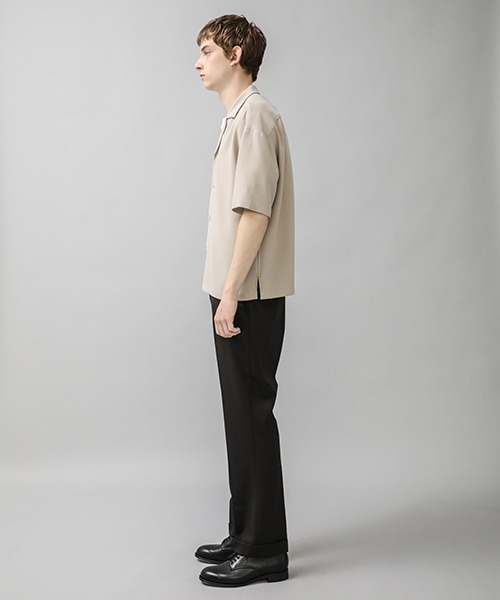 city（シティ）の「ジョーゼットオープンカラーシャツ/GEORGETTE OPEN COLLAR SHIRTS（シャツ/ブラウス・メンズ・ライトグレー/ブラック/ベージュ/ブルー・1/2/3）」の12枚目の写真