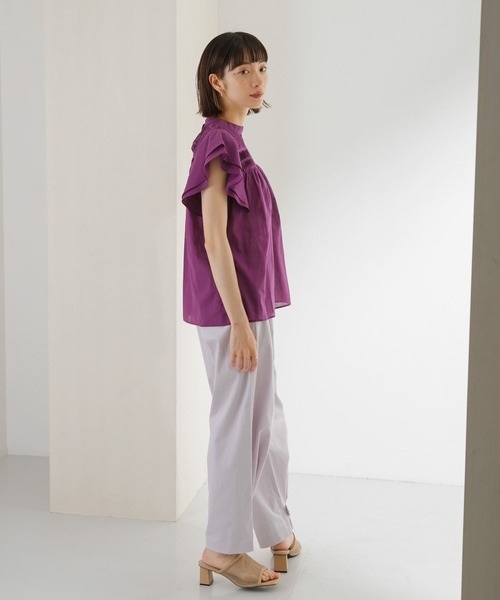 KBF（ケイビーエフ）の「ヘムボタンデザインパンツ（その他パンツ・レディース・カーキ/ピンク/ベージュ・38/36）」の10枚目の写真