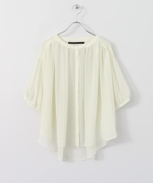 KBF+（ケービーエフプラス）の「KBF+　ボリュームサークルブラウス∴（シャツ/ブラウス・レディース・オフホワイト・ONE）」の11枚目の写真