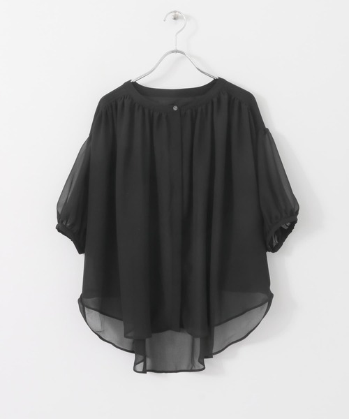 KBF+（ケービーエフプラス）の「KBF+　ボリュームサークルブラウス∴（シャツ/ブラウス・レディース・オフホワイト・ONE）」の2枚目の写真