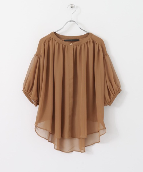 KBF+（ケービーエフプラス）の「KBF+　ボリュームサークルブラウス∴（シャツ/ブラウス・レディース・オフホワイト・ONE）」の9枚目の写真