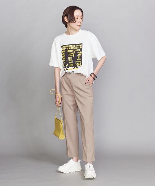 BEAUTY&YOUTH UNITED ARROWS（ビューティーアンドユースユナイテッドアローズ）の「BY ポリエステルツイルテーパードパンツ（スラックス・レディース・ネイビー/モカ・SMALL/MEDIUM/LARGE）」の9枚目の写真