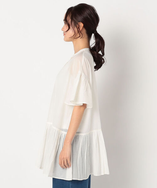 fredy repit（フレディレピ）の「ティアードロングブラウス（シャツ/ブラウス・レディース・ライトパープル/キナリ/ブラック・38）」の4枚目の写真