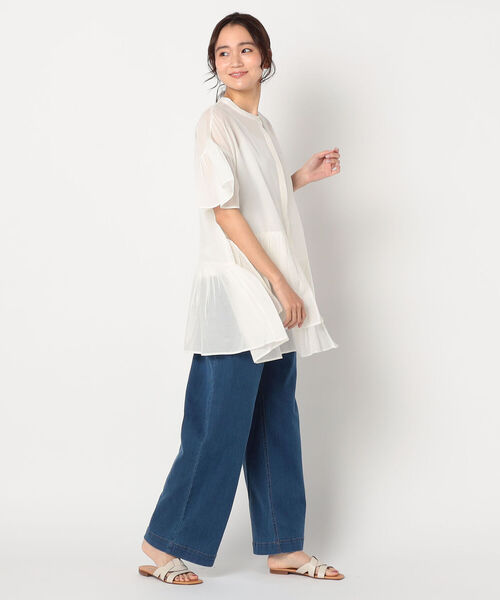 fredy repit（フレディレピ）の「ティアードロングブラウス（シャツ/ブラウス・レディース・ライトパープル/キナリ/ブラック・38）」の12枚目の写真