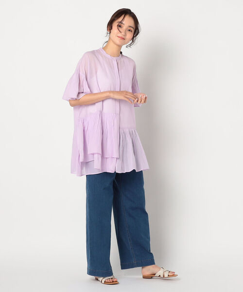 fredy repit（フレディレピ）の「ティアードロングブラウス（シャツ/ブラウス・レディース・ライトパープル/キナリ/ブラック・38）」の13枚目の写真