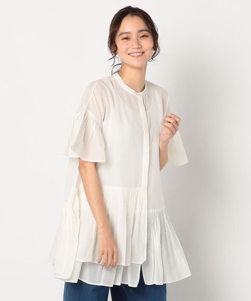 fredy repit（フレディレピ）の「ティアードロングブラウス（シャツ/ブラウス・レディース・ライトパープル/キナリ/ブラック・38）」の15枚目の写真