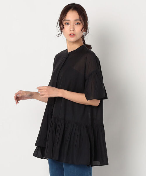 fredy repit（フレディレピ）の「ティアードロングブラウス（シャツ/ブラウス・レディース・ライトパープル/キナリ/ブラック・38）」の17枚目の写真