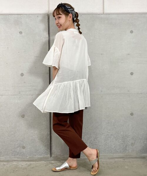 fredy repit（フレディレピ）の「ティアードロングブラウス（シャツ/ブラウス・レディース・ライトパープル/キナリ/ブラック・38）」の19枚目の写真