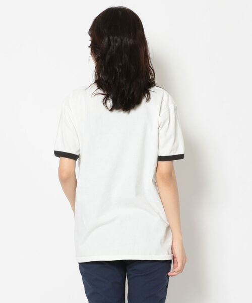 FUNG（ファング）の「FUNG/ファング　Ringer tee Florida　リンガーティー フロリダ　Tシャツ（Tシャツ/カットソー・レディース・ホワイト・MEDIUM）」の3枚目の写真