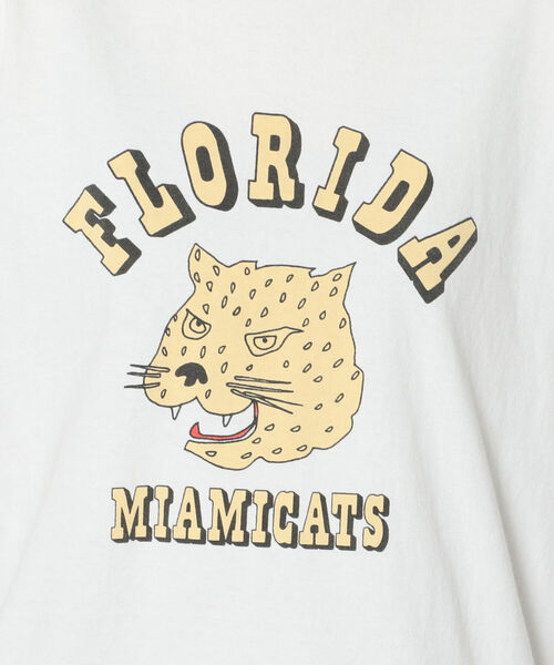 FUNG（ファング）の「FUNG/ファング　Ringer tee Florida　リンガーティー フロリダ　Tシャツ（Tシャツ/カットソー・レディース・ホワイト・MEDIUM）」の5枚目の写真