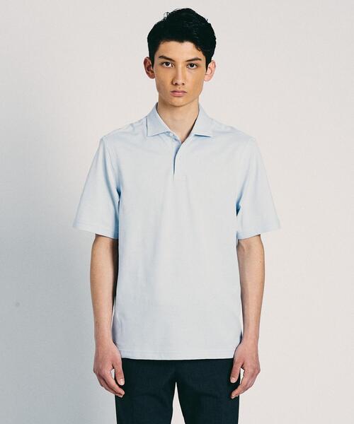 SOVEREIGN（ソブリン）の「＜SOVEREIGN（ソブリン）＞ カノコ ポロシャツ（ポロシャツ・メンズ・ホワイト/ライトグレー/ライトブルー/ブラック/コバルトブルー・SMALL/MEDIUM/LARGE/X-LARGE）」の4枚目の写真