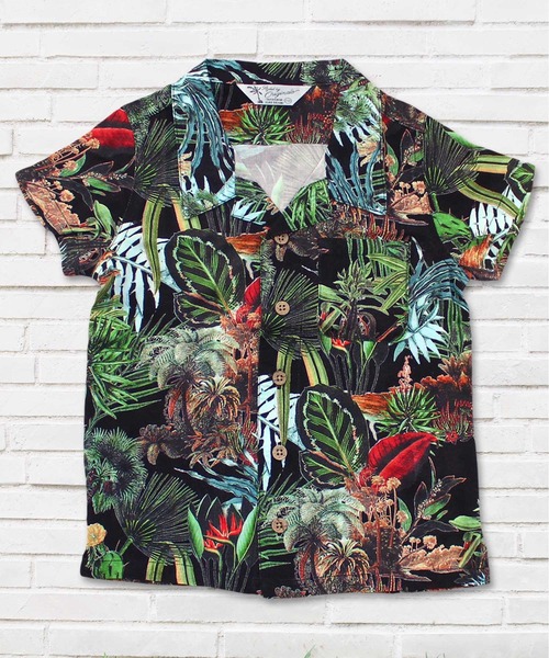 THE CASUAL（カジュアル）の「総柄レーヨンアロハシャツ キッズ（シャツ/ブラウス・キッズ・A/D/F/L/K/B/G/H/C/J/I/E・120cm/150cm/110cm/140cm/160cm/130cm）」の3枚目の写真