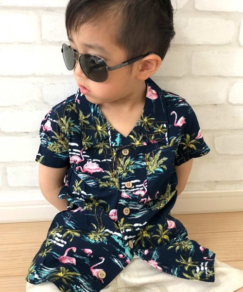 THE CASUAL（カジュアル）の「総柄レーヨンアロハシャツ キッズ（シャツ/ブラウス・キッズ・A/D/F/L/K/B/G/H/C/J/I/E・120cm/150cm/110cm/140cm/160cm/130cm）」の5枚目の写真