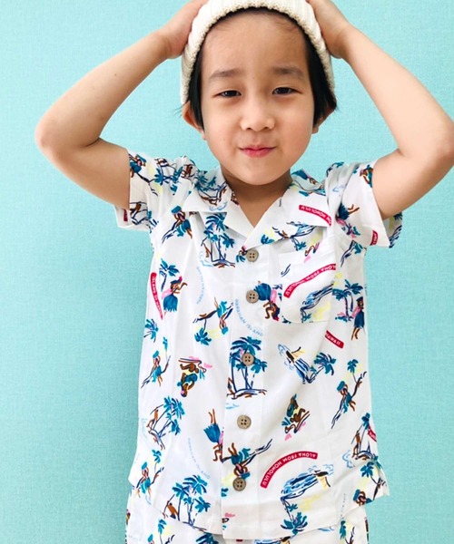 THE CASUAL（カジュアル）の「総柄レーヨンアロハシャツ キッズ（シャツ/ブラウス・キッズ・A/D/F/L/K/B/G/H/C/J/I/E・120cm/150cm/110cm/140cm/160cm/130cm）」の20枚目の写真