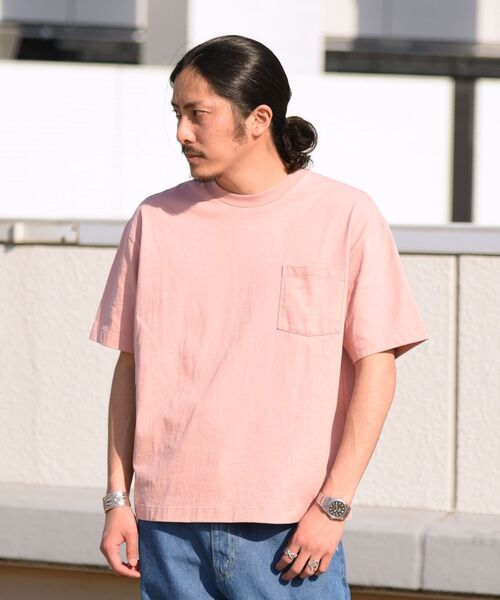 SHIPS(シップス)の「【WEB限定】SHIPS: 〈汗染み防止加工〉 ビッグシルエット ヘビーウェイト Tシャツ(Tシャツ/カットソー・メンズ・ホワイト/ブラック/グリーン/ライトブルー/ネイビー/ピンク・LARGE/X-LARGE/MEDIUM/SMALL)」の6枚目の写真